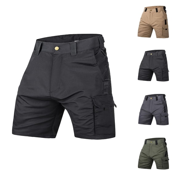 Cargo Shorts for Men Summer Casual Lightweight Waterproof Durable Utility Work Shorts with Pockets
