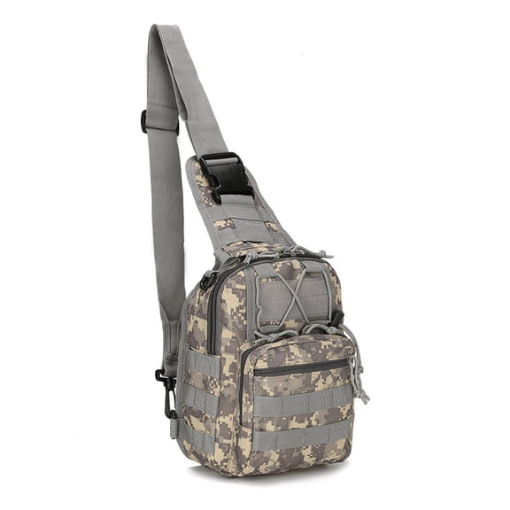 Tactical Chest Pack Molle Crossbody Bag Shoulder Sling Pouch Heavy Duty Everyday Carry Gear Military Utility Backpack Outdoor Hiking Cycling Hunting Airsoft Sport Pack，C