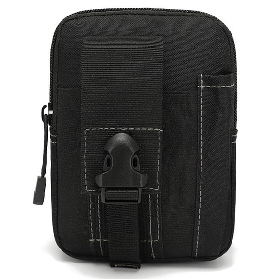 Tactical Cigarette Case Waist Pouch for Men, MOLLE EDC Belt Bag with Multi Pockets, Outdoor Smoking Accessories Organizer for Hiking Travel Camping