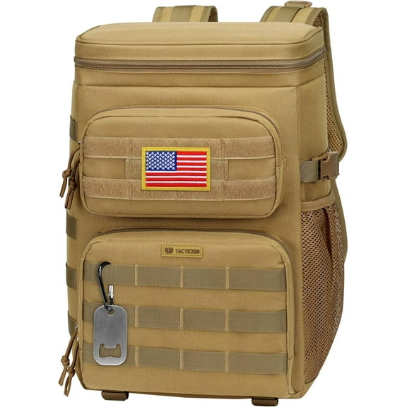 Tactical Cooler Backpack 25L - Molle Insulated Lunch Backpack for Men Women Adult - Heavy-Duty Waterproof Leak Proof Cooler Bag Ice Chest as Gift for Work Camping Fishing Hiking Accessories
