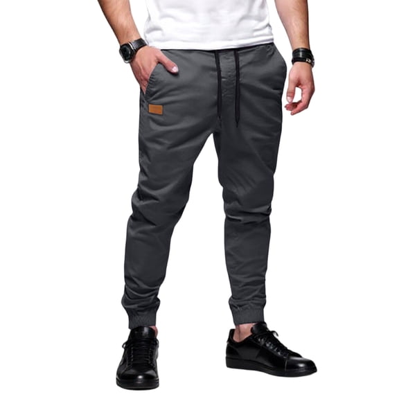 Tactical Cotton Long Trousers Waterproof Wear-Resistant Hiking Running Trousers Straight Loose Button Pockets Cargo Pants Loose Fit Wide Leg Casual Trousers Male Loose Straight Trousers Large Size