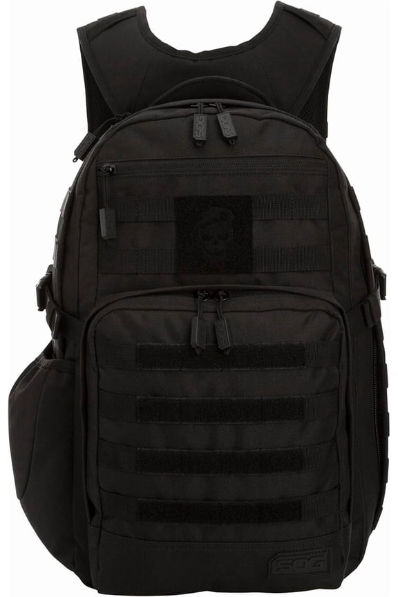 Tactical Daypack Backpack, Black 32L - Water Resistant Military Style for Hiking, Commuting & Travel
