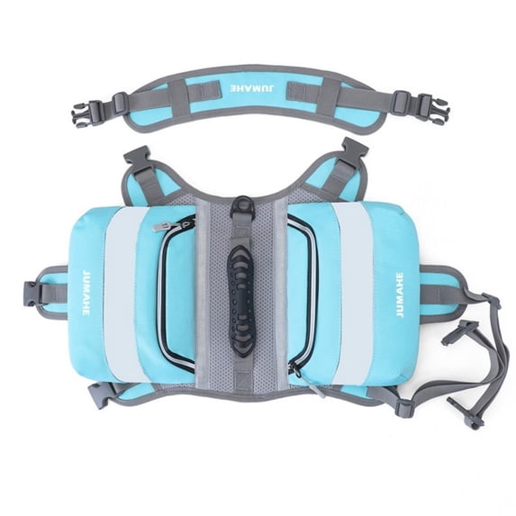 Tactical Dog Backpack Saddlebag - Large Capacity, Reflective Strips, Adjustable Fit for Hiking & Walking