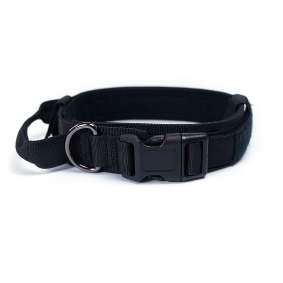Tactical Dog Collar Adjustable Military Collar: - Nylon K9 Collars with Control Handle and Heavy