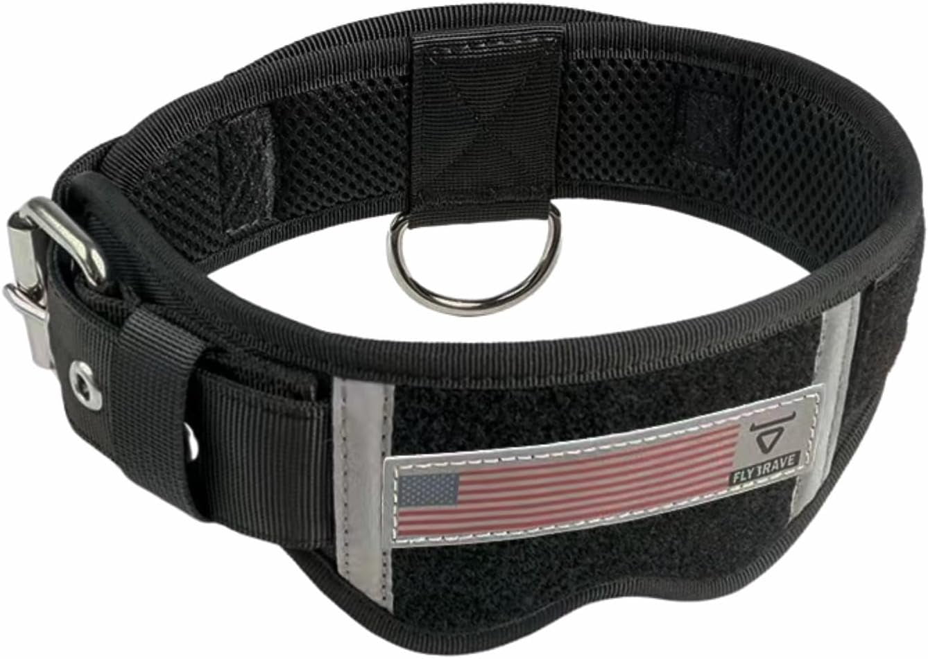 Tactical Dog Collar,Adjustable Military Training Nylon Dog Collar with Control Handle and Heavy Metal Buckle for Medium and Large Dogs