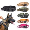 thumbnail image 1 of Tactical Dog Collar for Large Medium Dogs Heavy Duty Military Grade Outdoor Training Pet Collar with Quick Release Metal Buckle and Control Handle Durable Pink, 1 of 6