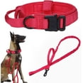 thumbnail image 1 of Tactical Dog Collar Military Dog Collar Adjustable Nylon Dog Collar Heavy Duty Metal Buckle with Handle for Dog Training (Red,L), 1 of 9