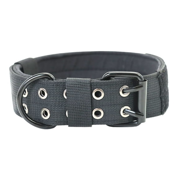 Tactical Dog Collar,Outdoor Dog Collar Set Dog Leash Metal Buckle Breathability Nylon Adjustable Dog Collar for Training Neck Pet Products(XL,C)