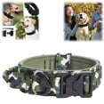 thumbnail image 1 of Tactical Dog Collar and Leash Set Outdoor Training Dog Collar with Handle and Metal Buckle for Medium and Large Dogs, 1 of 5
