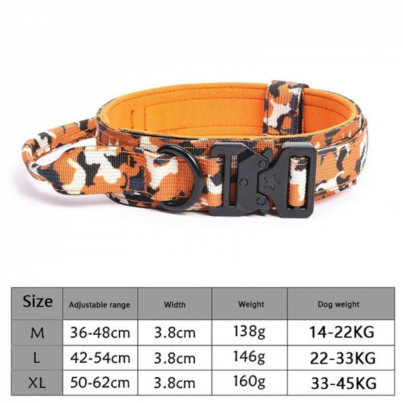 Tactical Dogs Collar Traction Rope Adjustable Military Pets Collars German Shepherd Training Medium Large Dog Pet Accessories