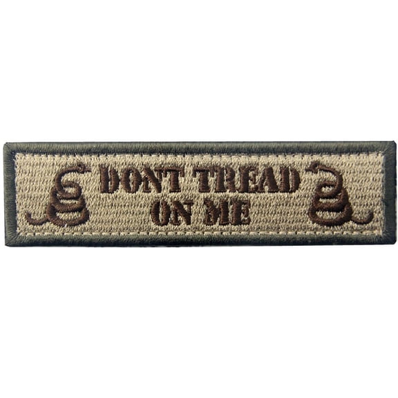 Tactical Dont Tread On Me Military Embroidered Applique Morale Hook And Loop Patch Multitan