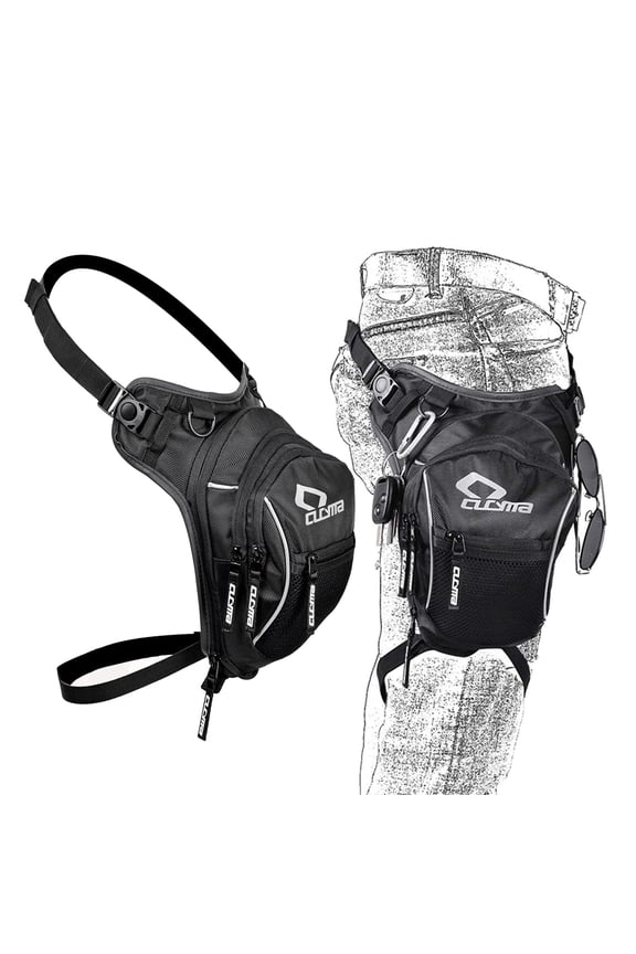 Tactical Drop Leg Bag Thigh Pack Waist Bum Fanny Multi-Purpose Military Bags Expandable Space for Rider Motorcycle Bike Cycling Hiking Travel Outdoor Activities