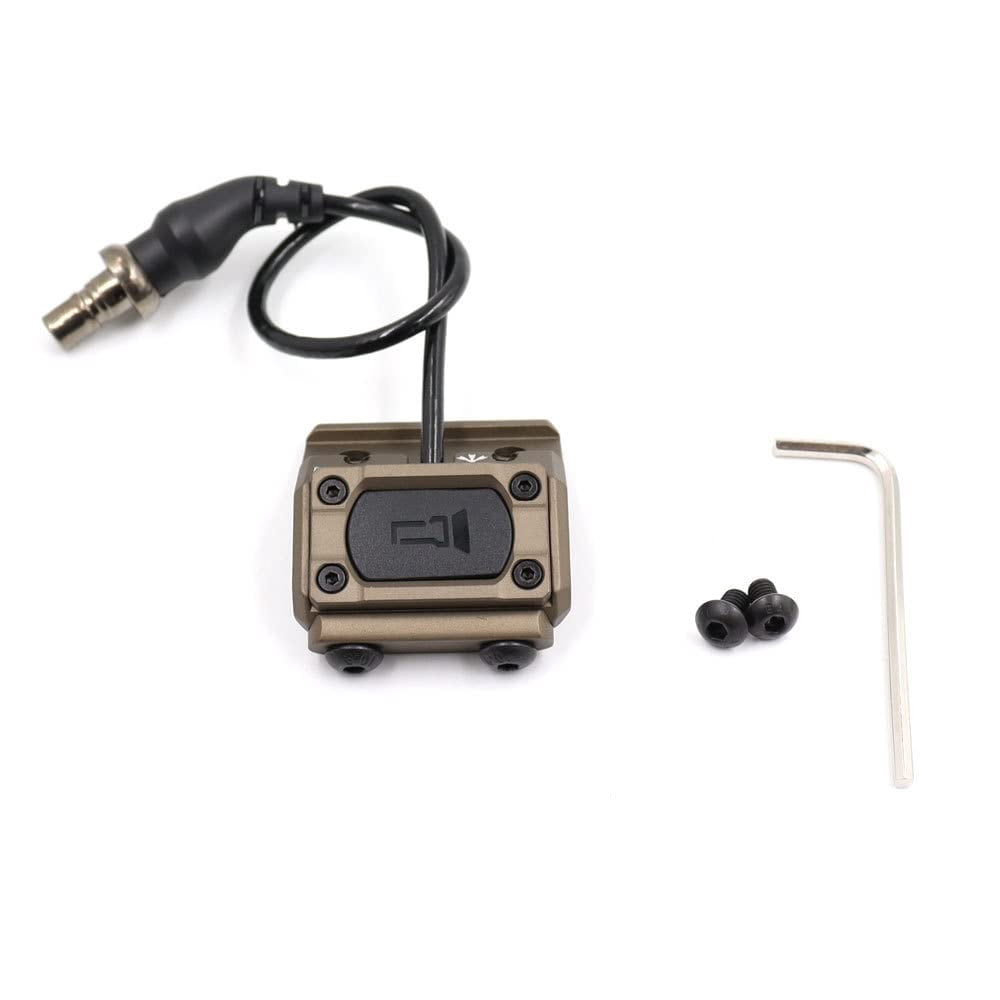Tactical Flashlight Hot Button Switch – 2 Mode Wire Control For 20mm Rails, Compatible With M600/M300 Lights