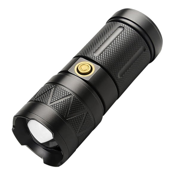 Tactical Flashlight with 350LM Tail Light, IPX5 Waterproof, Safety Hammer