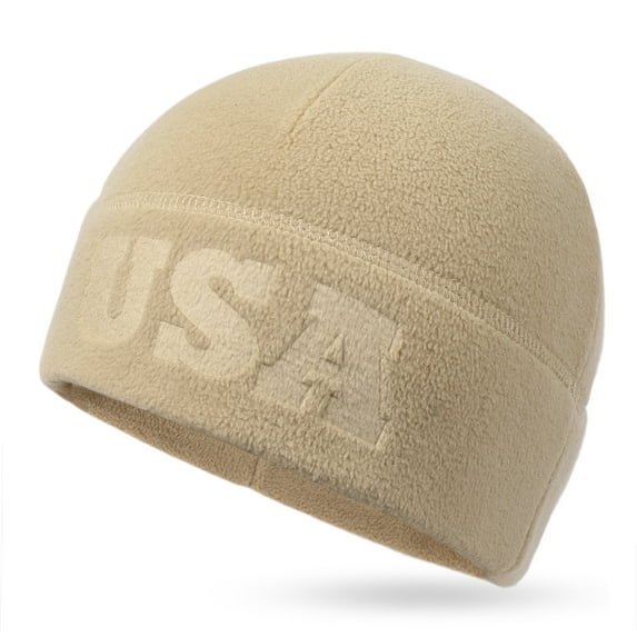 Tactical Fleece Watch Cap, USA Multi-Season Army Military Fleece Beanie, Winter Warm