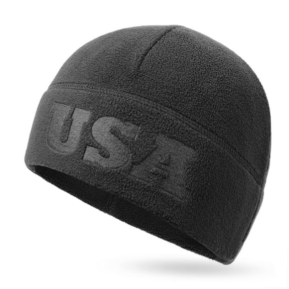 Tactical Fleece Watch Cap, USA Multi-Season Army Military Fleece Beanie, Winter Warm