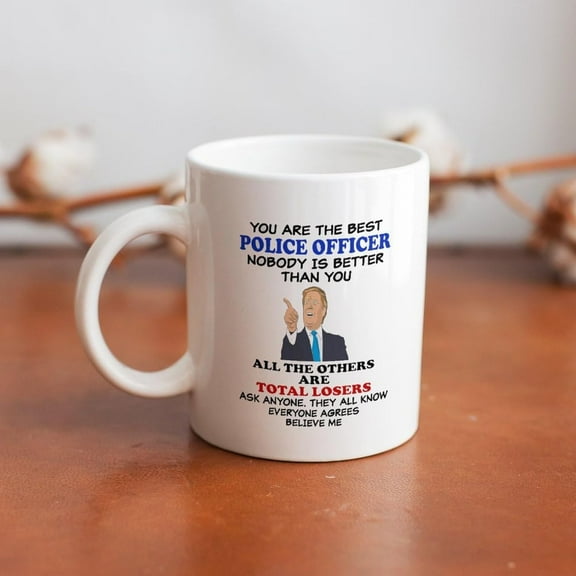 Tactical Funny Coffee Mug Police Officer Believe Me Novelty Cup Great Gift Idea For Office Gag White Elephant Humor Cop Law Enforcement 11oz