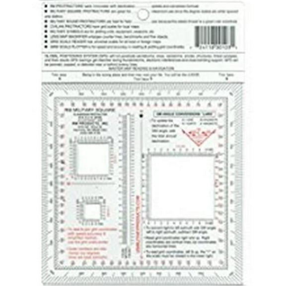 Tactical Gear RMP 443-061-198 RM Military Square Protractor