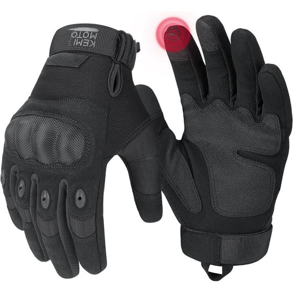 Tactical Gloves for Men, Touchscreen Motorcycle Gloves with Hard Shell & Palm Padding for Sports Motorcycle Cycling Tactical Airsoft Paintball Hunting Hiking Camping Climbing