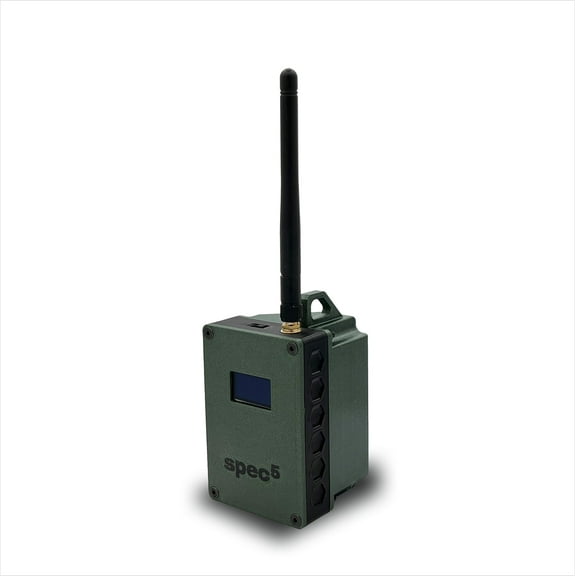 Tactical Green S5 Beacon Solar Charging LoRa Off-Grid Mesh Communicator with Meshtastic - Fully Flashed Hiking Gear from spec5