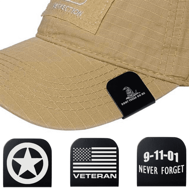 Tactical Hat Brim Clip American Engravings by NDZ Performance - JUSTICE SCALES