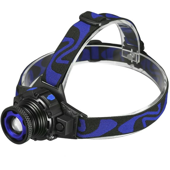 Tactical Headlight Rechargeable LED Headlamp+Batt+Charger