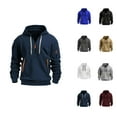 thumbnail image 1 of Tactical Hoodie for Men 2025 Fall Winter Long Sleeve Half Zipper Hooded Sweatshirt with Pockets Pullover Tops, 1 of 1