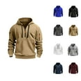 thumbnail image 1 of Tactical Hoodie for Men 2025 Fall Winter Long Sleeve Half Zipper Hooded Sweatshirt with Pockets Pullover Tops, 1 of 1