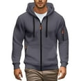 thumbnail image 1 of Tactical Hoodies for Men Casual Long Sleeve Pullover Hooded Sweatshirt Fall Winter Athletic GY1 M, 1 of 7