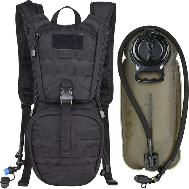 Tactical Hydration Backpack Pack with 3L BPA Free Water Bladder for Hiking, Climbing, Hunting