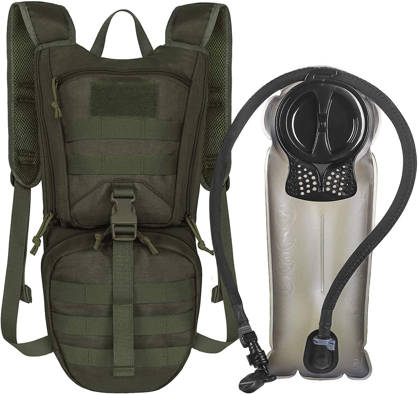 Tactical Hydration Packs Backpack 1050D with 3L Water Bladder, Thermal ...