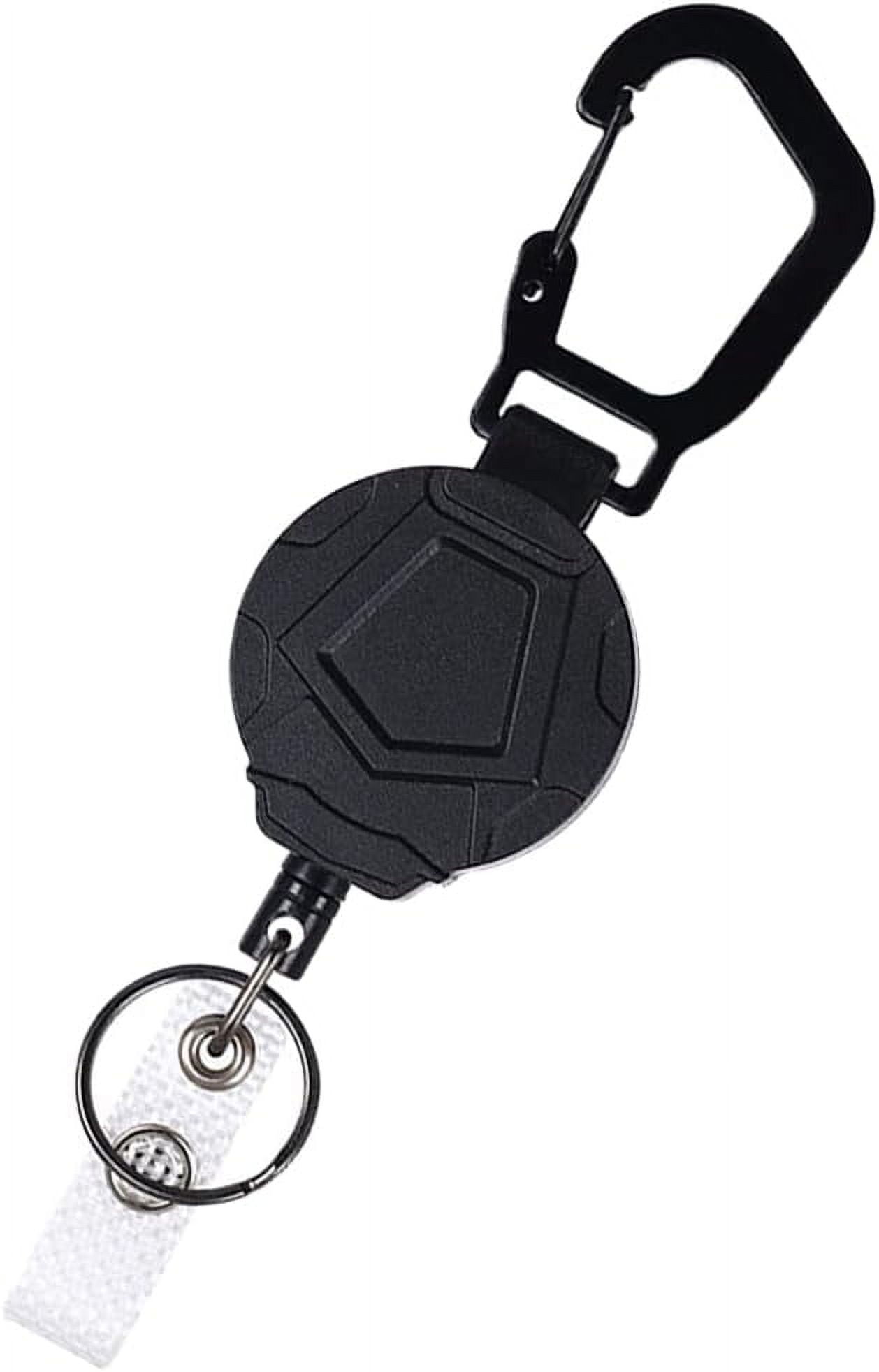 Tactical ID Badge Reel with Key Chain Retractor Retractable Badge Reels