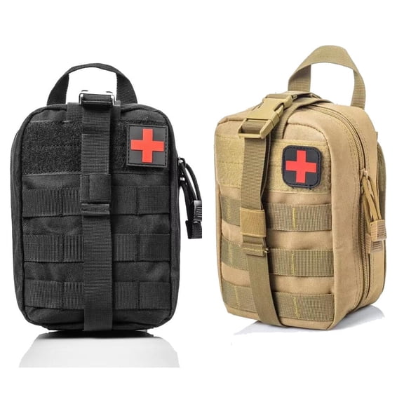 Tactical IFAK EMT 2-Pack Molle First Aid Pouch for Hunting