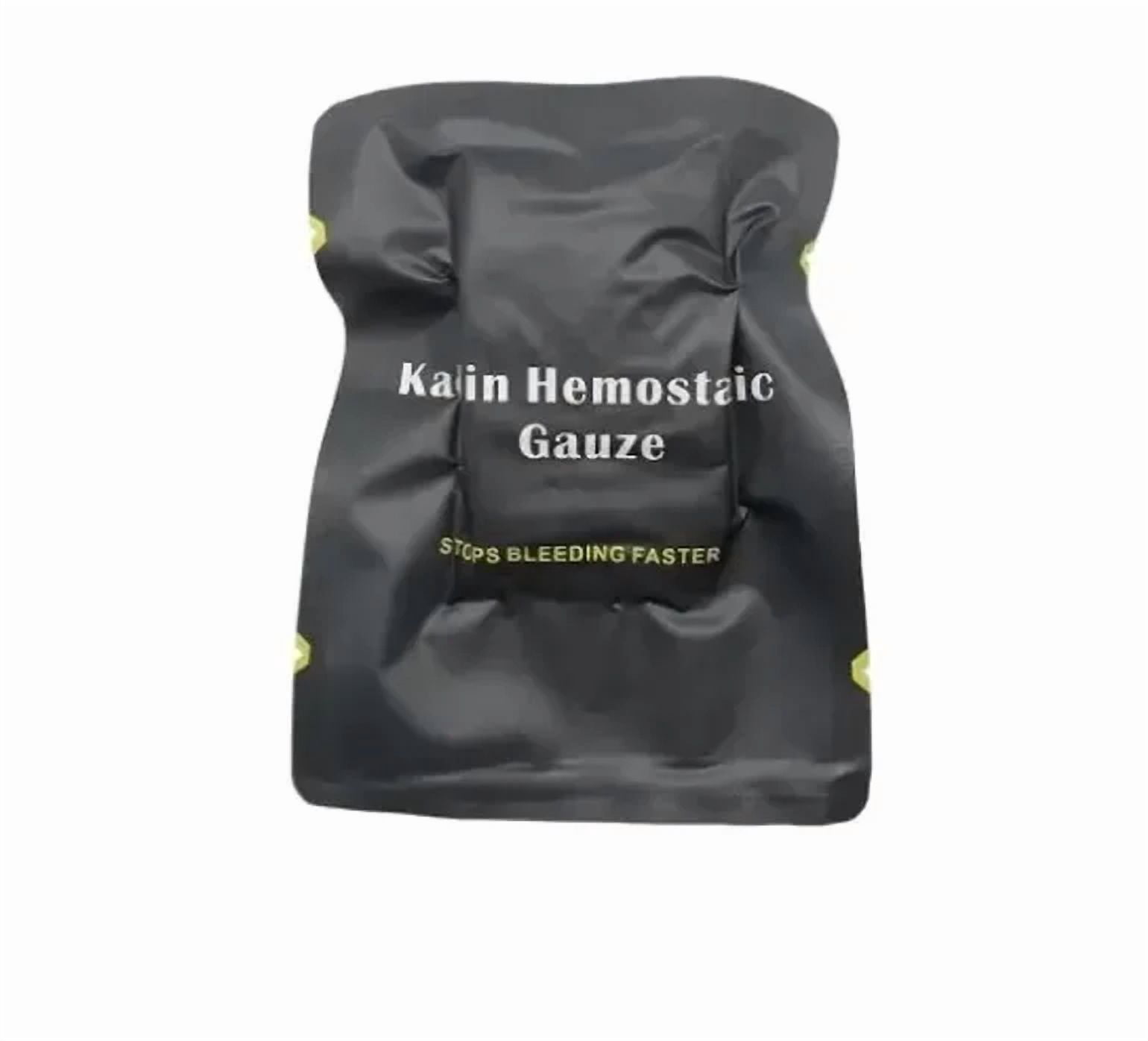 Tactical Kaolin Hemostatic Compressed Gauze Emergency Outdoor Binding ...