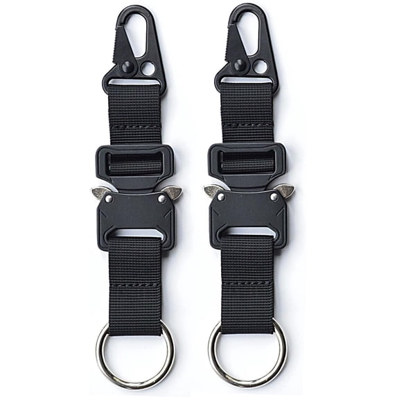 Tactical Keychain with Quick Release, Detachable Key Ring and Heavy Duty Belt Holder