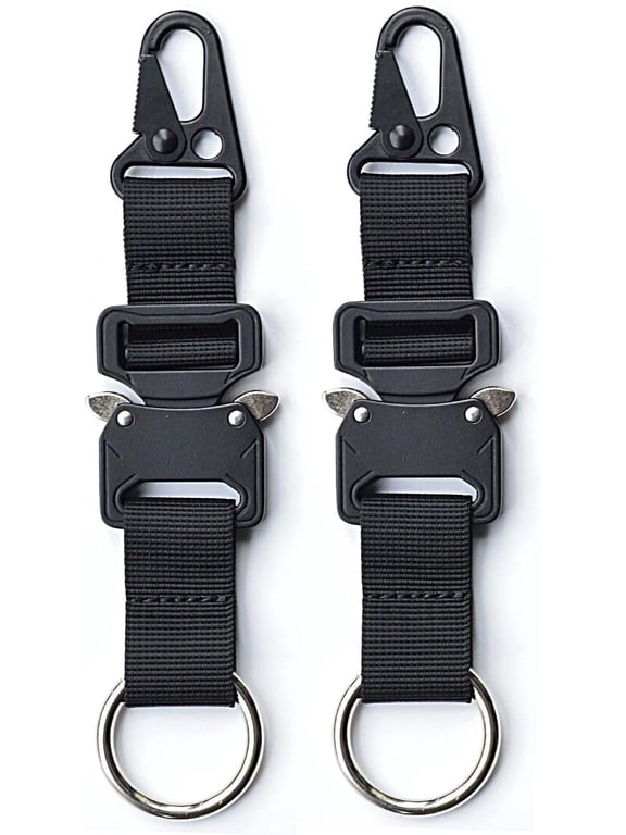 Tactical Keychain with Quick Release, Detachable Key Ring and Heavy Duty Belt Holder