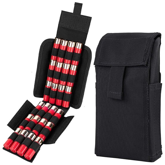 Tactical MOLLE 25 Rounds Shotgun Shell Holder Cartridge Ammo Storage Pouch