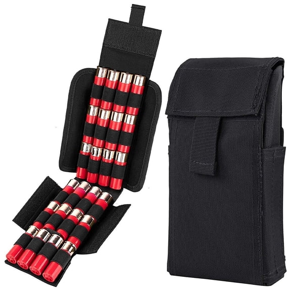 Tactical MOLLE 25 Rounds Shotgun Shell Holder Cartridge Ammo Storage Pouch