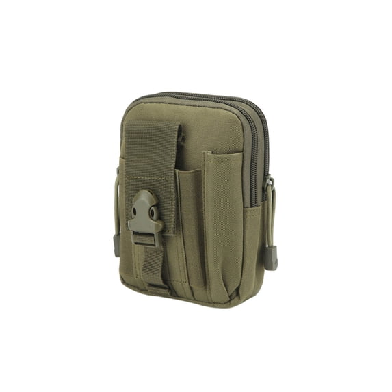 Tactical MOLLE Waist Pouch for Outdoor Sports and Hiking - Adjustable Phone Holder, Water-Resistant Durable Fabric, Compact Storage for Essentials