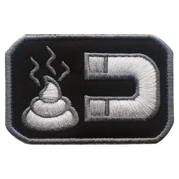 Tactical Magnet Patch - OD Green PVC Rubber Badge with Embroidered Applique for Military and Outdoor Use