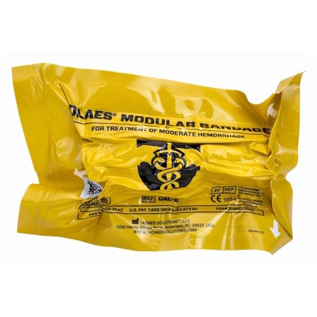 OLAES Modular Trauma Bandage with Pressure Cup, Compression Trauma Wound Dressing - Latex-Free (6" Rolled Bandage), Tacmed Solutions