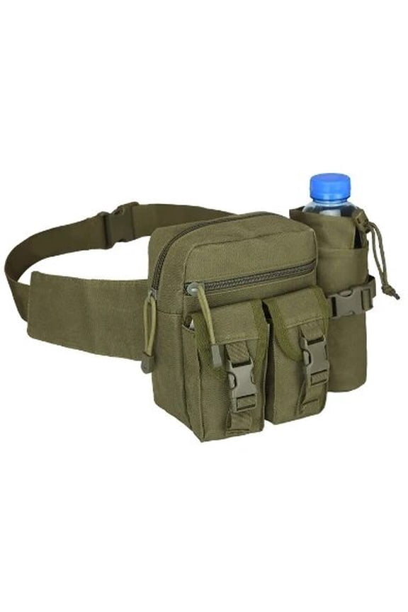 Tactical Men Waist Pack Nylon Hiking Water Bottle Phone Pouch Outdoor Sports Hunting Climbing Camping Belt Bag