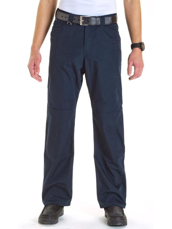 Men's Jean Cut Pant, Shaped Waistband, Dark Navy, 38W X 32L