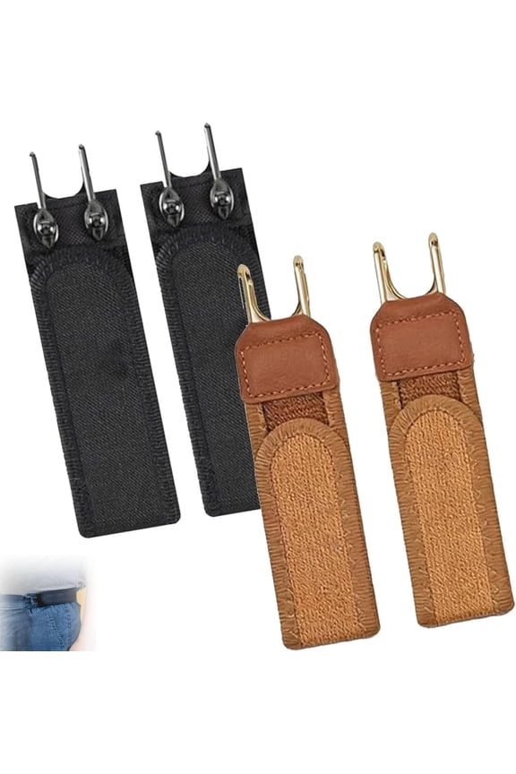 Tactical Metal Hook Elastic Belt, Buckleless Adjustable Unisex Waist Belt for Men & Women, Comfortable Invisible Design for Work, Outdoor and Everyday Carry