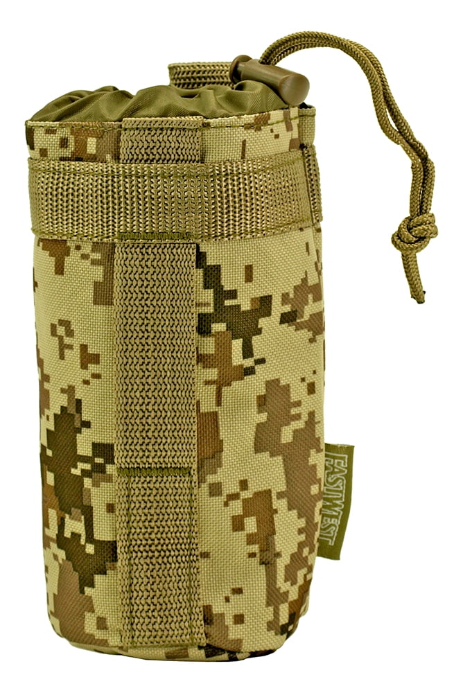 Tactical Military Water Bottle Pouch - Tan ACU