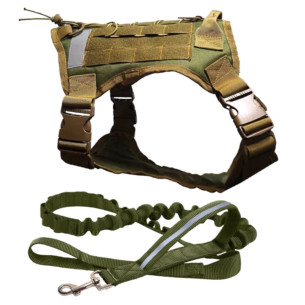 Tactical Military Working Dog Reflective Harness Heavy Duty with Handle