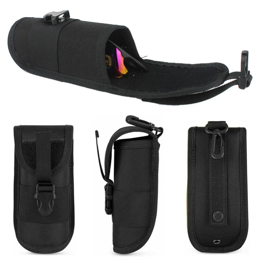 Tactical Molle Glasses Pouch Sunglasses Waist Pack Utility Eyeglasses Case Bag