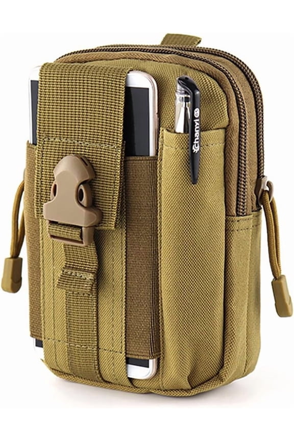 Tactical Molle Pouch, Universal EDC Waist Bag Belt Pouches, Outdoor Belt Bags Gear Tool Gadget Pocket with Cell Phone Holster