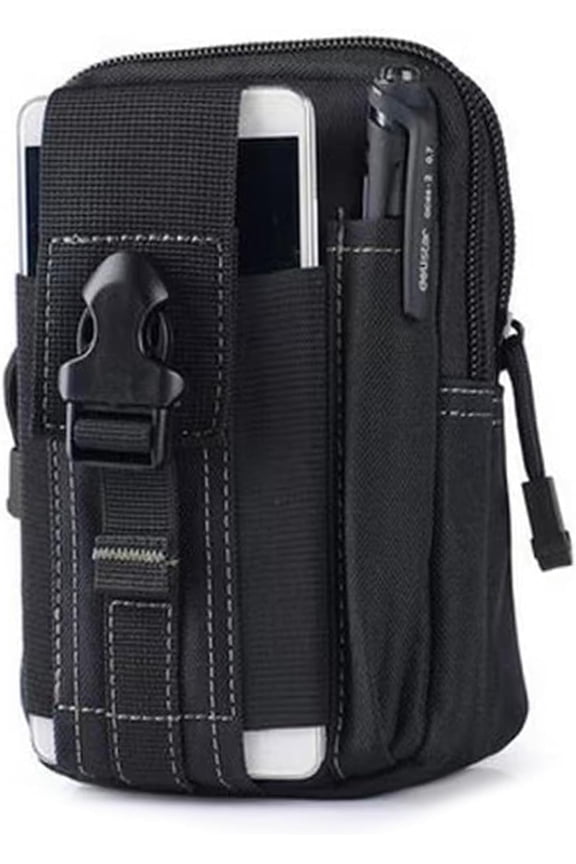 Tactical Molle Pouch, Universal EDC Waist Bag Belt Pouches, Outdoor Belt Bags Gear Tool Gadget Pocket with Cell Phone Holster