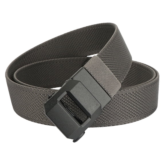 Tactical Nylon Belts for Men Casual Stretch Wide Belt for Hiking Rigger Work Simple Stylish Waistband Dark Gray One Size